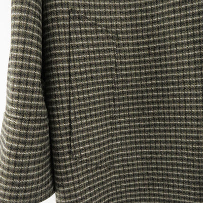 【THE RERACS/ザ・リラクス】<br>RERACS MOHAIR RAMBSWOOL OPEN COLLAR COAT (GUNCLUB CHECK) <br>24FW-RECT-423-J