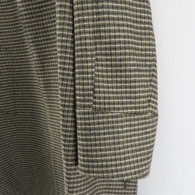 【THE RERACS/ザ・リラクス】<br>RERACS MOHAIR RAMBSWOOL OPEN COLLAR COAT (GUNCLUB CHECK) <br>24FW-RECT-423-J