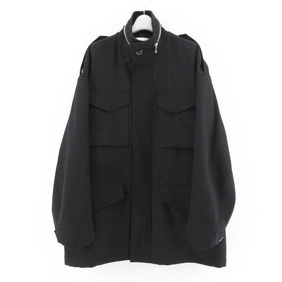 【THE RERACS/ザ・リラクス】<br>RERACS BRUSHED BACK SATIN M-65 FIELD JACKET <br>24FW-REJK-197-J