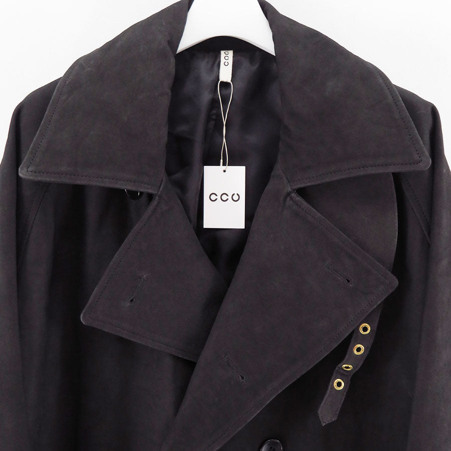 【CCU/シーシーユー】<br>DOUBLE BREASTED HALF COAT <br>SH-60-C-NUBCK-3