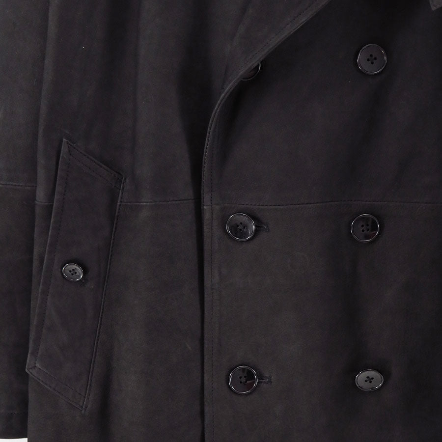 【CCU/シーシーユー】<br>DOUBLE BREASTED HALF COAT <br>SH-60-C-NUBCK-3