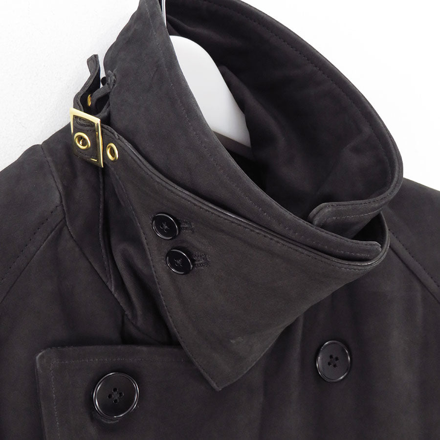 【CCU/シーシーユー】<br>DOUBLE BREASTED HALF COAT <br>SH-60-C-NUBCK-3