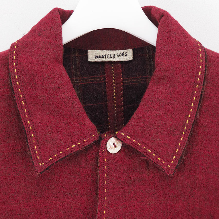 【MAATEE&SONS/マーティーアンドサンズ】<br>GUPTA WOOL W FACE COVERALL <br>MT5303-0606