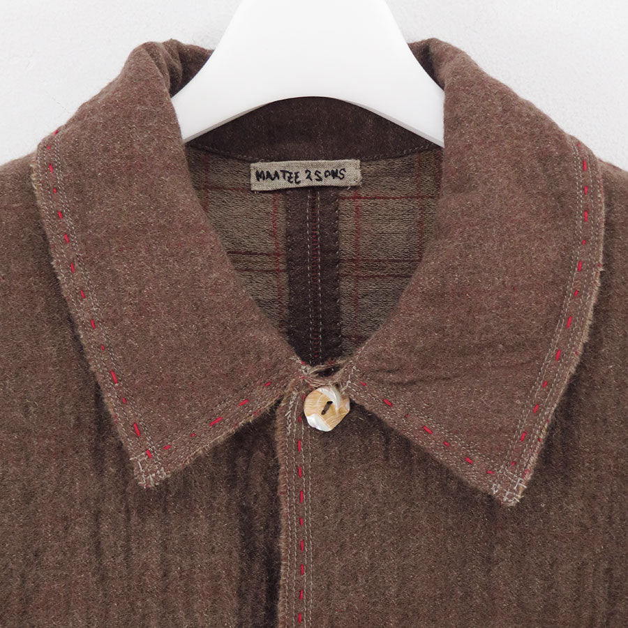 【MAATEE&SONS/マーティーアンドサンズ】<br>GUPTA WOOL W FACE COVERALL <br>MT5303-0606