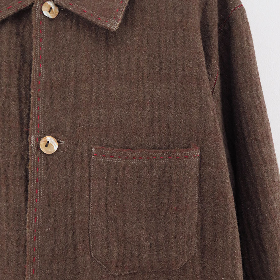 【MAATEE&SONS/マーティーアンドサンズ】<br>GUPTA WOOL W FACE COVERALL <br>MT5303-0606