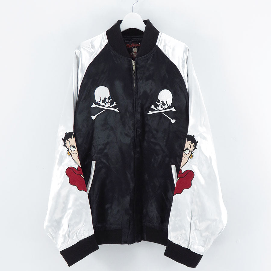 【MASTERMIND WORLD×BETTY BOOP】<br>SOUVENIR JACKET BOXY FIT <br/>MW25C15-BL100