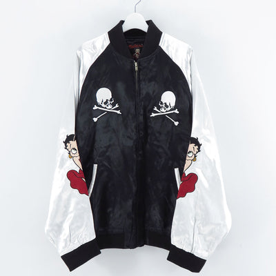 【MASTERMIND WORLD×BETTY BOOP】<br>SOUVENIR JACKET BOXY FIT <br/>MW25C15-BL100