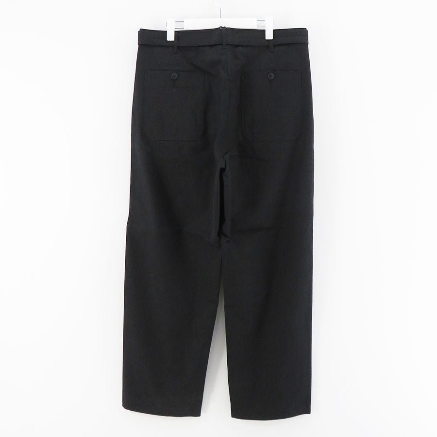 【AURALEE/オーラリー】<br>WASHED FINX SILK CHAMBRAY BELTED PANTS <br>A24SP02SB