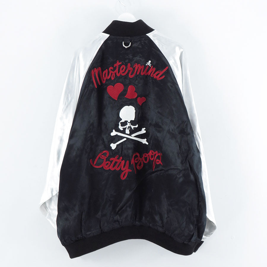 【MASTERMIND WORLD×BETTY BOOP】<br>SOUVENIR JACKET BOXY FIT <br/>MW25C15-BL100