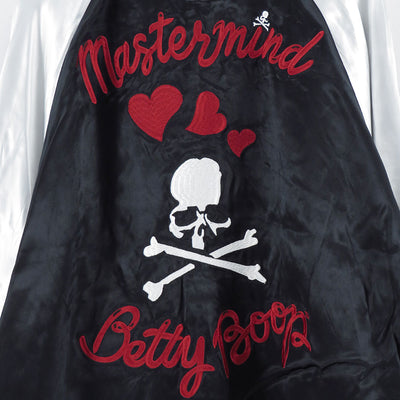 【MASTERMIND WORLD×BETTY BOOP】<br>SOUVENIR JACKET BOXY FIT <br/>MW25C15-BL100