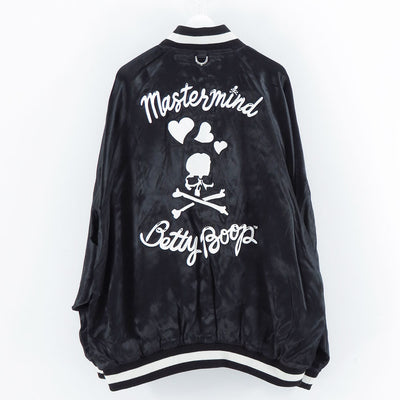 【MASTERMIND WORLD×BETTY BOOP】<br>SOUVENIR JACKET BOXY FIT <br/>MW25C15-BL100