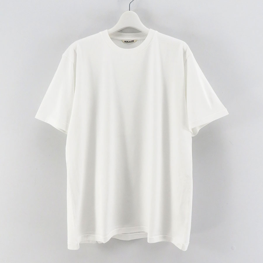 【AURALEE/오라리】<br> LUSTER PLAITING TEE<br> A00SP02GT 