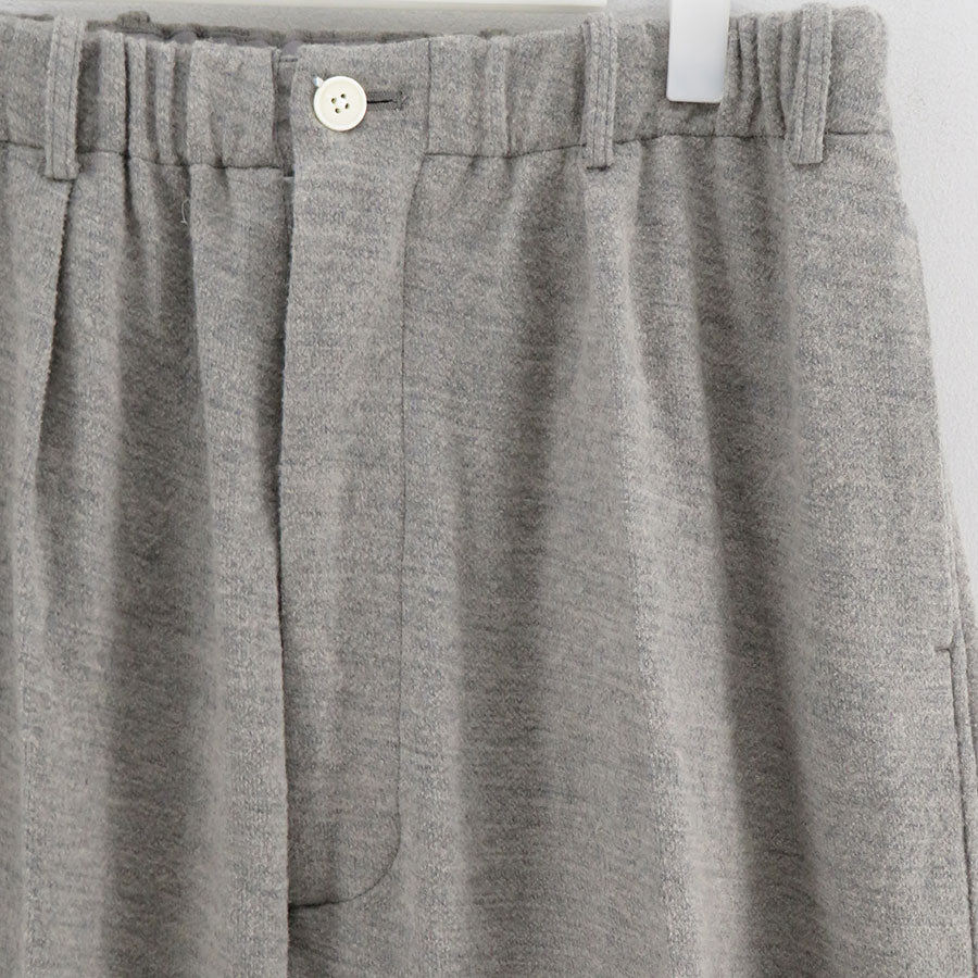 nonnotte/ノノット】Elastic In-Tuck Wide Tapered Trousers N-26A-050