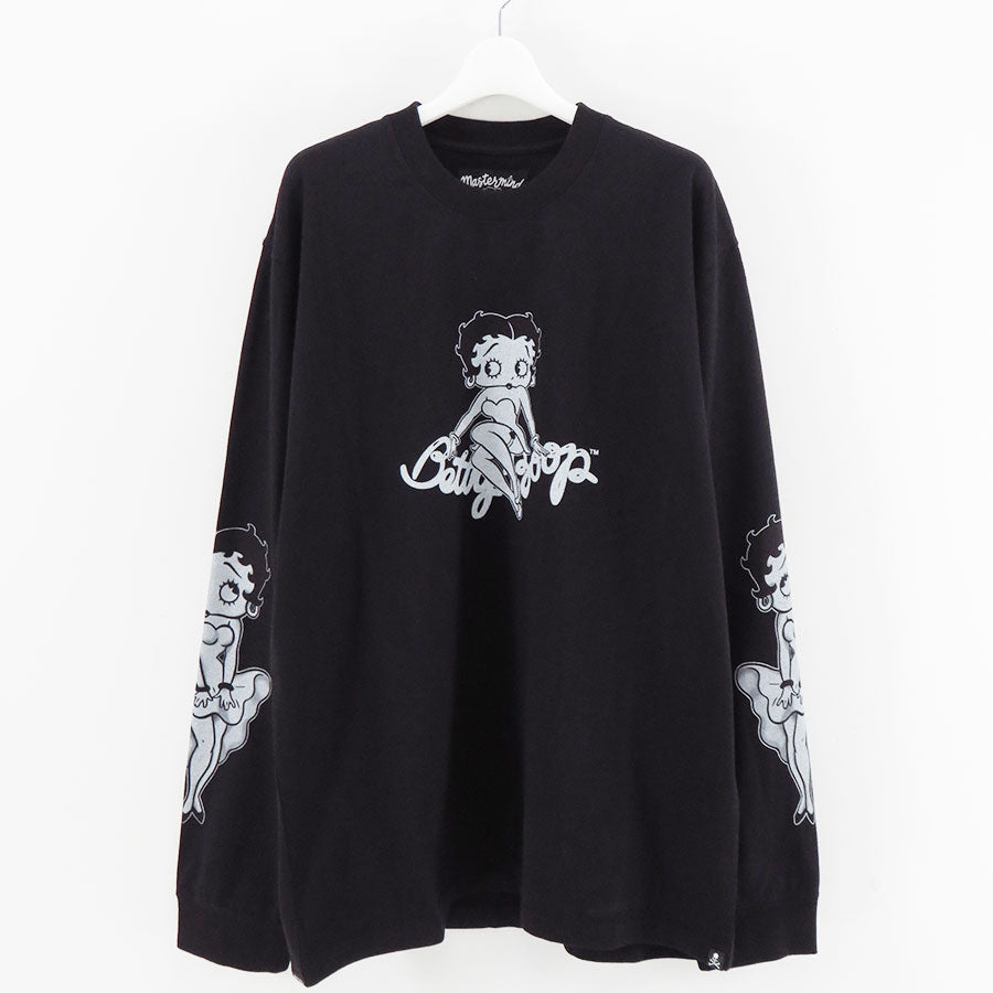 【MASTERMIND WORLD×BETTY BOOP】<br>L/S TEE REGULAR FIT <br/>MW25C15-TS205