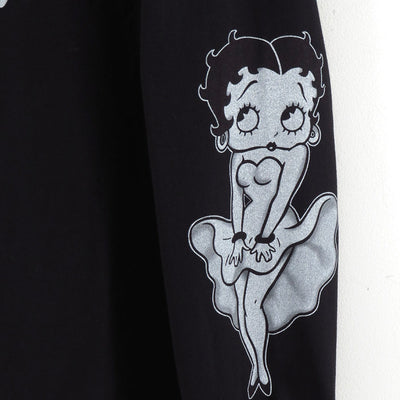 【MASTERMIND WORLD×BETTY BOOP】<br>L/S TEE REGULAR FIT <br/>MW25C15-TS205