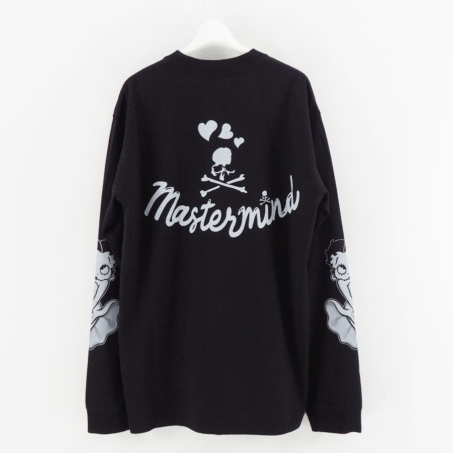 【MASTERMIND WORLD×BETTY BOOP】<br>L/S TEE REGULAR FIT <br/>MW25C15-TS205