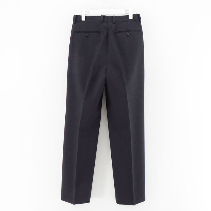 WOOL KID MOHAIR HOPSACK TWO-TUCK SLACKS