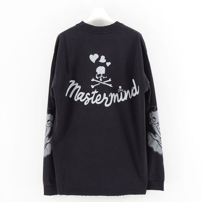 【MASTERMIND WORLD×BETTY BOOP】<br>L/S TEE (DAMEGED) REGULAR FIT <br/>MW25C15-TS207