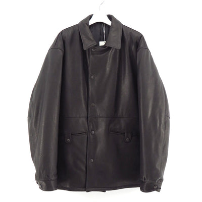 【UNUSED/アンユーズド】<br>Leather car coat <br>US2515