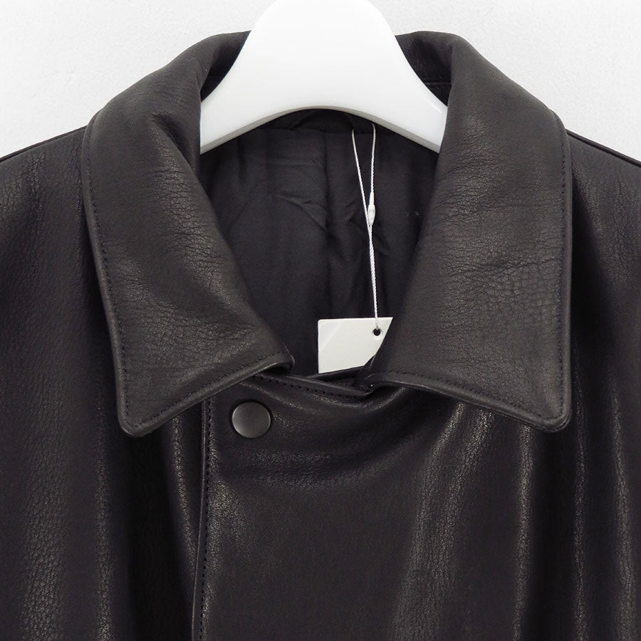 【UNUSED/アンユーズド】<br>Leather car coat <br>US2515