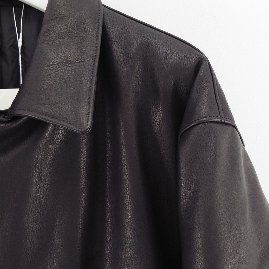 【UNUSED/アンユーズド】<br>Leather car coat <br>US2515