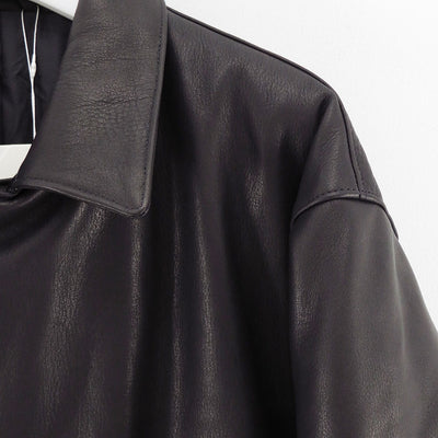 【UNUSED/アンユーズド】<br>Leather car coat <br>US2515