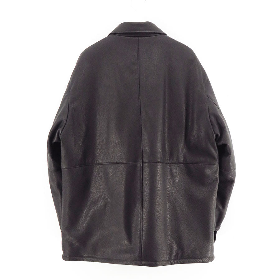【UNUSED/アンユーズド】<br>Leather car coat <br>US2515