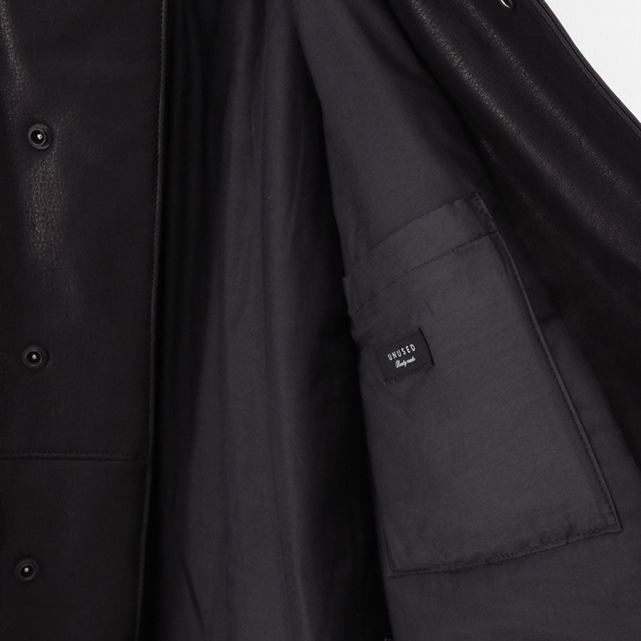 【UNUSED/アンユーズド】<br>Leather car coat <br>US2515