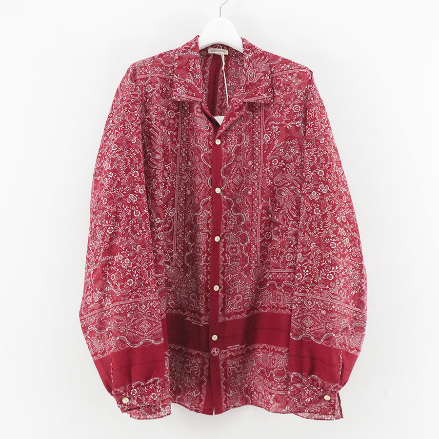 NICENESS ナイスネス Jametバンダナ柄シャツ NICENESS ナイスネス Jametバンダナ柄シャツ