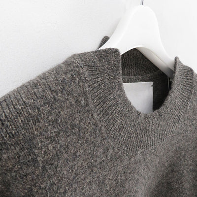 【nonnotte/ノノット】<br>Slit Crew Neck Pullover <br>N-24A-039