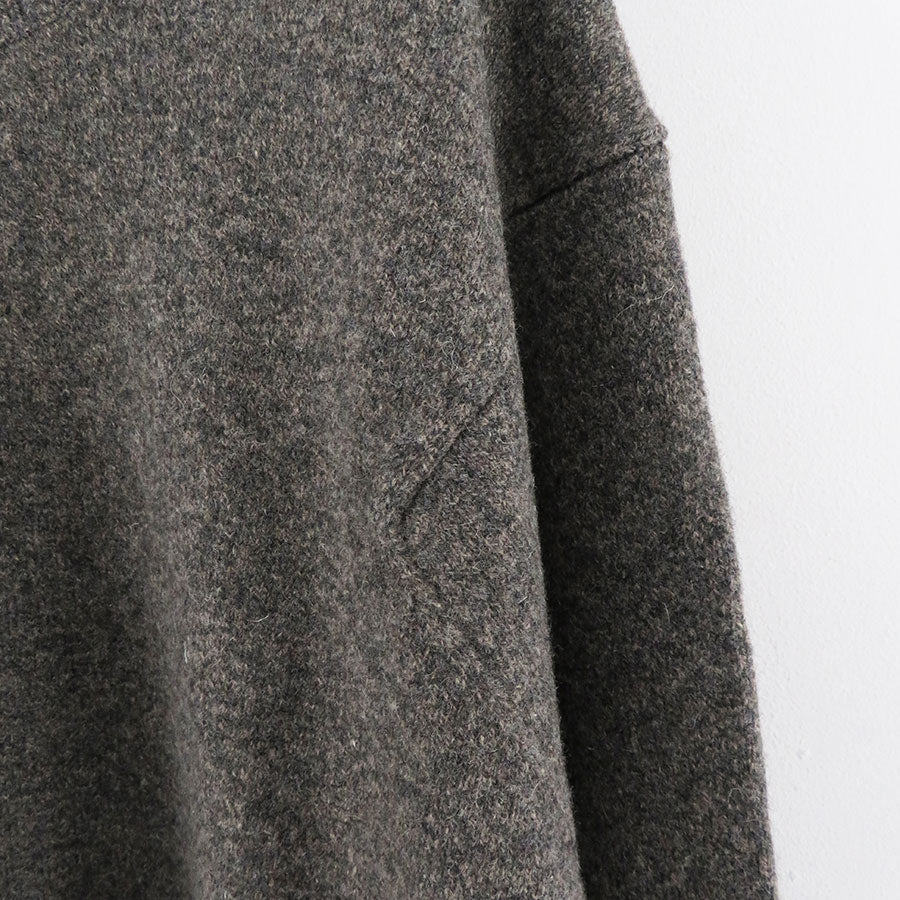 【nonnotte/ノノット】<br>Slit Crew Neck Pullover <br>N-24A-039