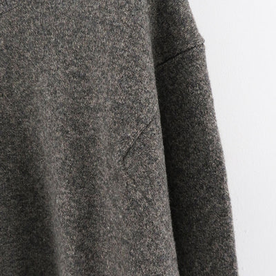 【nonnotte/ノノット】<br>Slit Crew Neck Pullover <br>N-24A-039