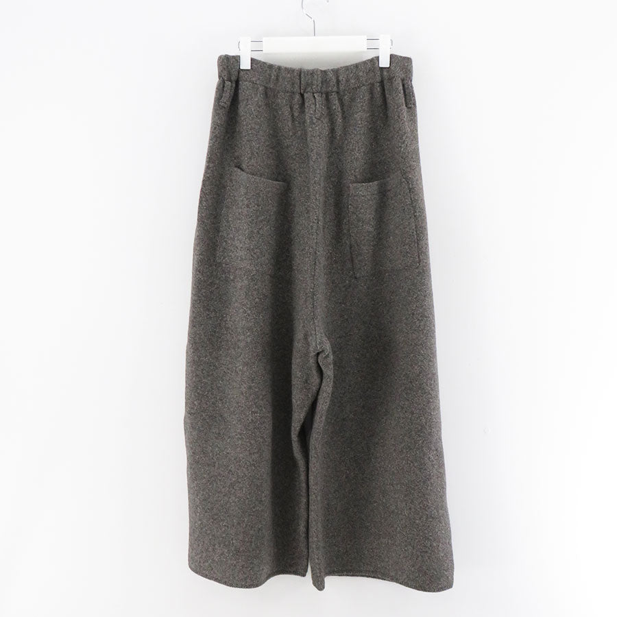 【nonnotte/ノノット】<br>Knit Pants Extra Wide <br>N-24A-041