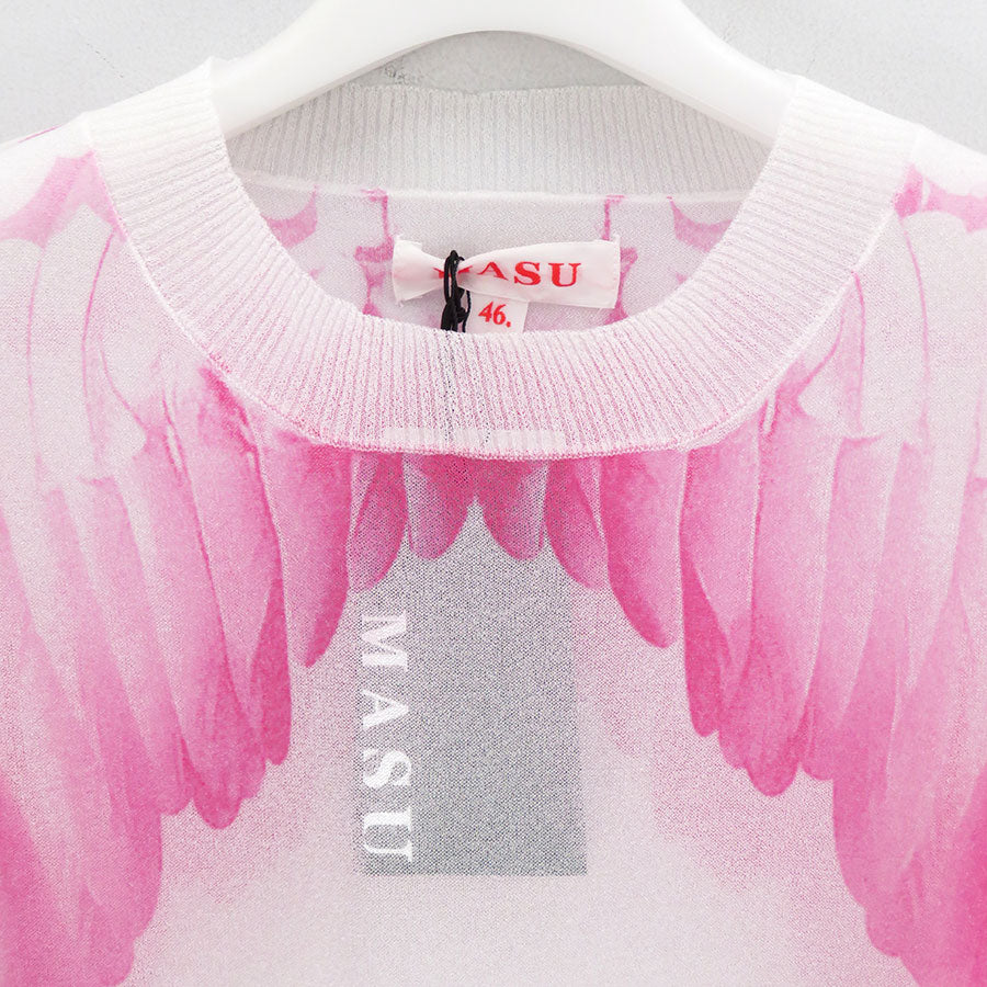 SALE 30%OFF ! <br/>【M A S U/エムエーエスユー】<br>CLEAR ANGEL WING SWEATER <br>MASS-KN0524
