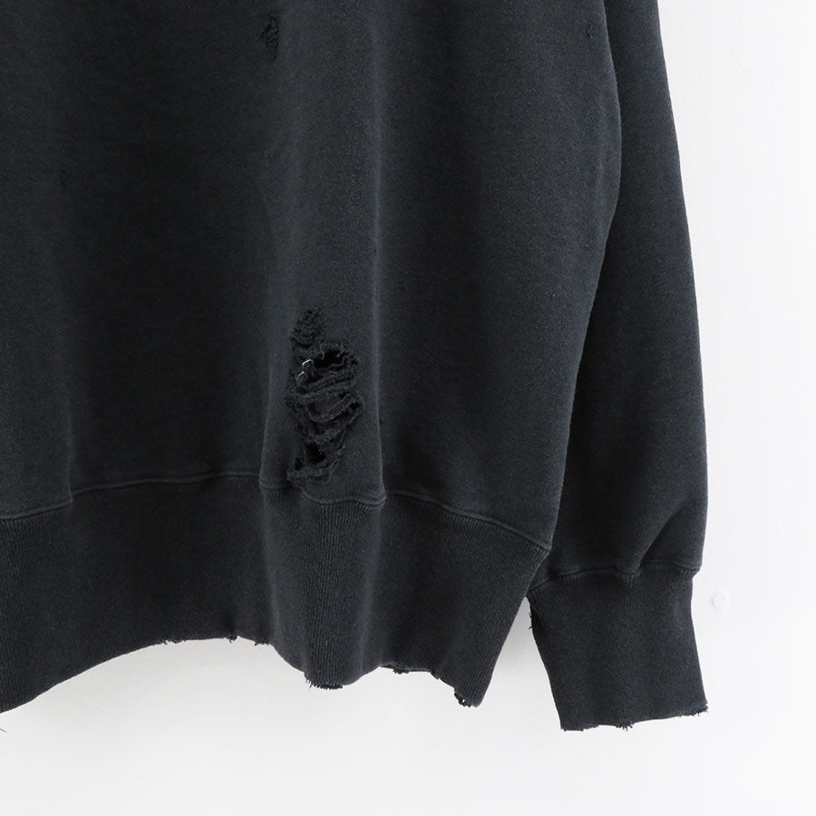 THRIFTY LOOK/スリフティールック】worn-out crew sweat