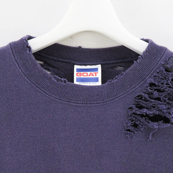 THRIFTY LOOK/スリフティールック】worn-out crew sweat