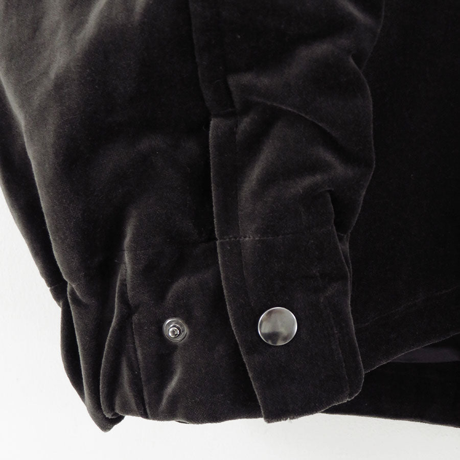 【MAATEE&SONS/マーティーアンドサンズ】<br>VELVET STAND JACKET <br>MT5303-0912
