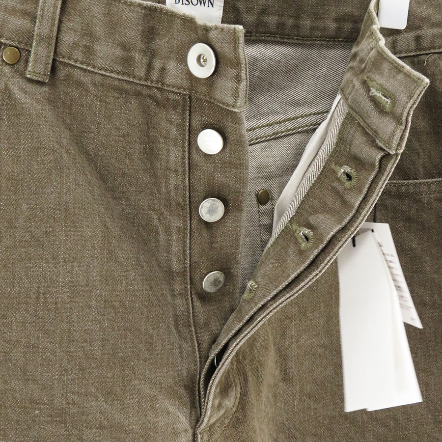 BISOWN/ビソウン】PURE STRAIGHT KHAKI DENIM 26W-BIS-PT05Kの通販