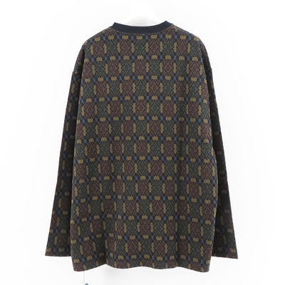 【The DUFFER N NEPHEWS/ザ・ダファー・アンド・ネフューズ】<br>ARDMORE / アードモア (ジャカード Tee L/S) <br>DN-1202C3