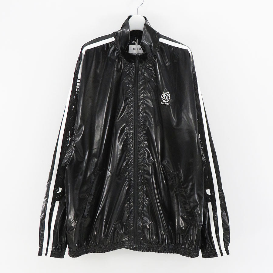 doublet LAMINATE TRACK JACKET BLACK S