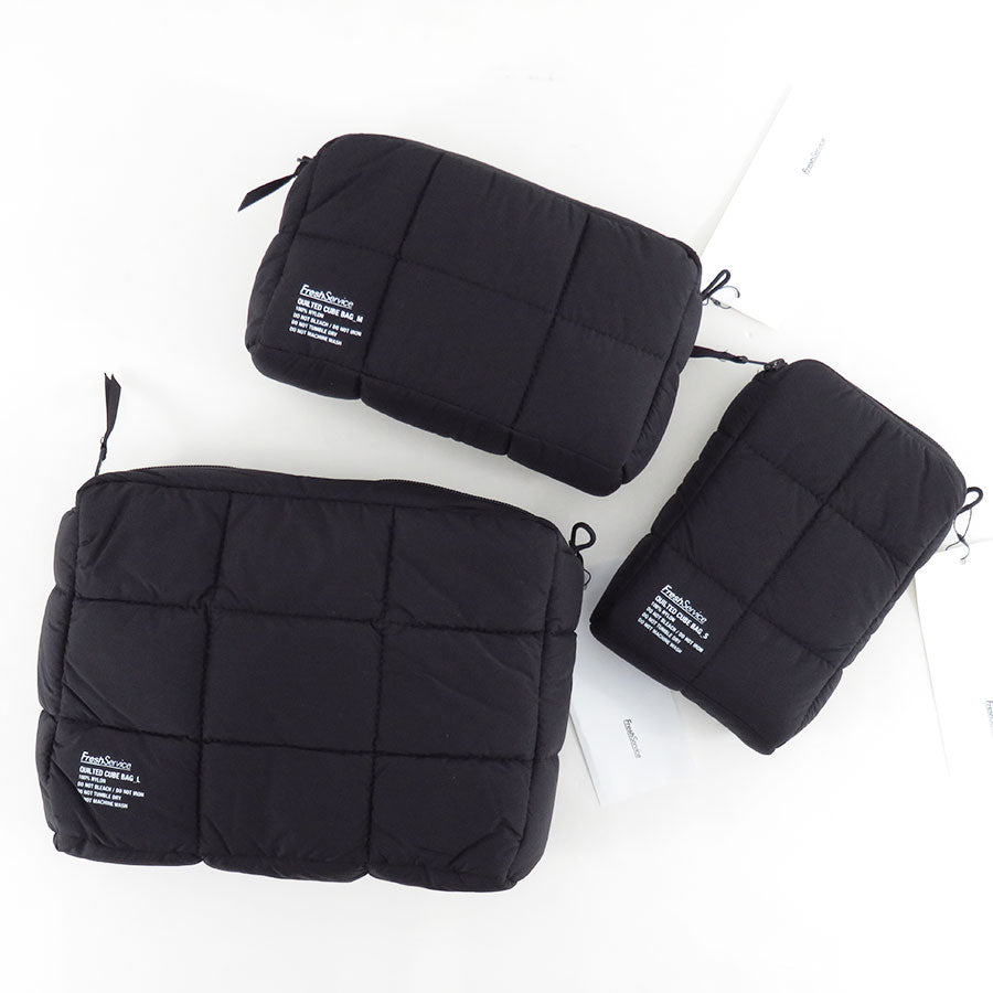 【FreshService/フレッシュサービス】<br>QUILTED CUBE BAG_M <br>FSP253-90188