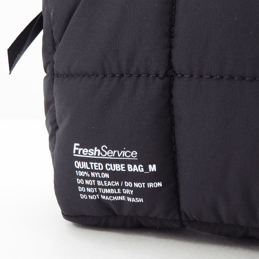 【FreshService/フレッシュサービス】<br>QUILTED CUBE BAG_M <br>FSP253-90188