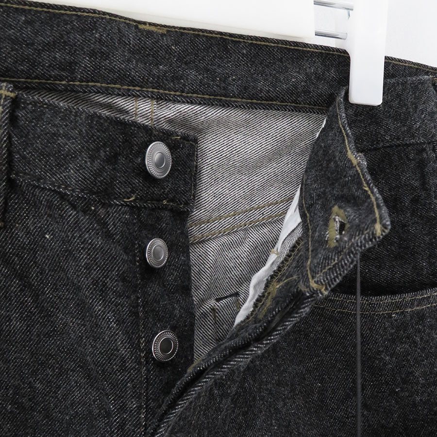 【A.PRESSE/アプレッセ】<br>Black Washed Denim Pants <br>AP-4007