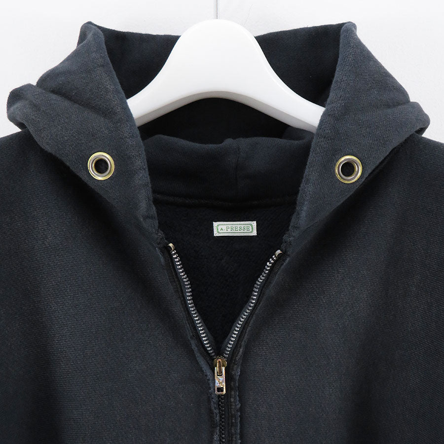 【A.PRESSE/アプレッセ】<br>Vintage Half Zip Sweat Hoodie <br>24AAP-05-07K