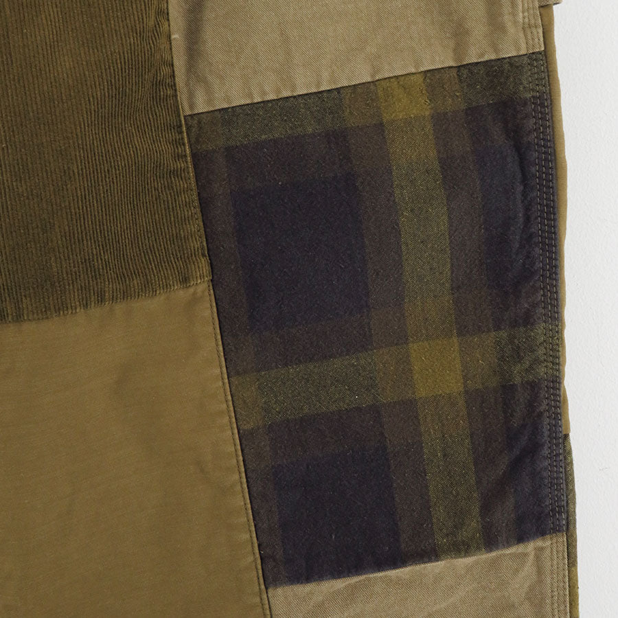 【COMME des GARCONS HOMME】<br>綿オックス×多素材MIX 製品加工ペインターパンツ <br>HP-P028-051