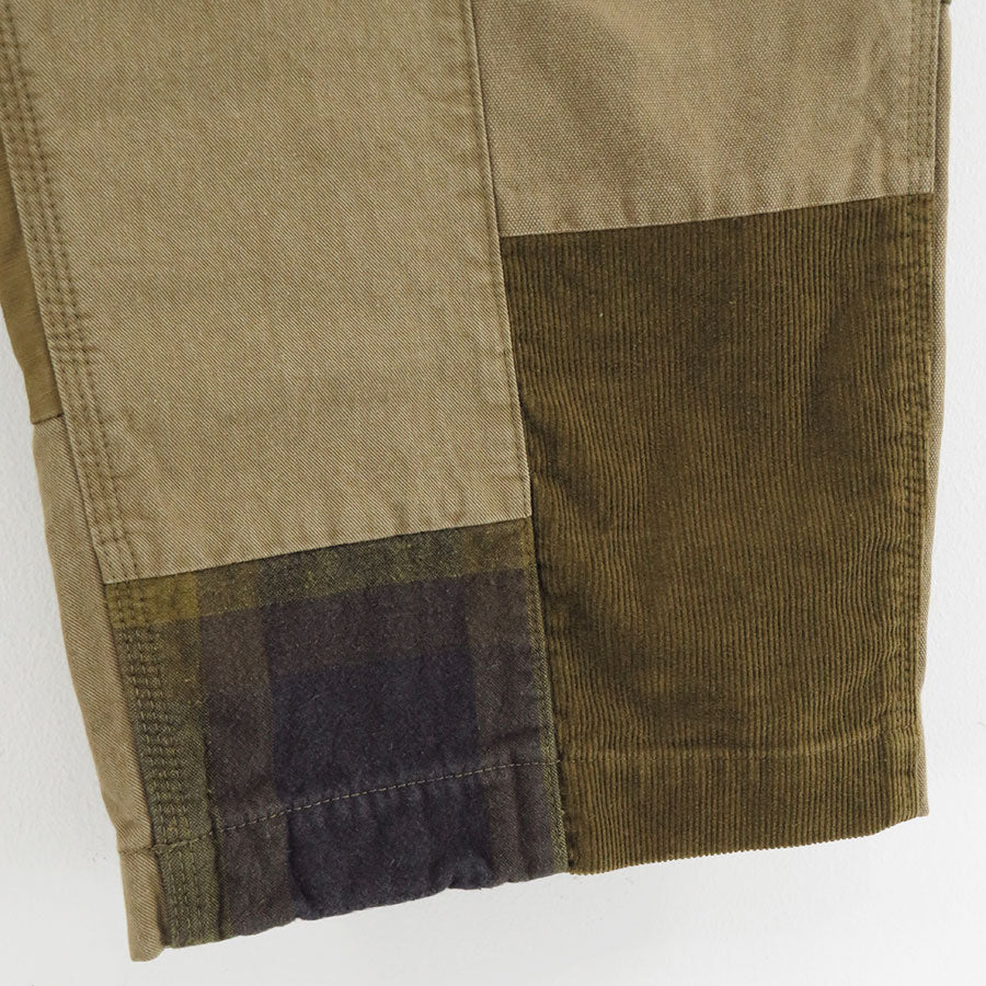 【COMME des GARCONS HOMME】<br>綿オックス×多素材MIX 製品加工ペインターパンツ <br>HP-P028-051