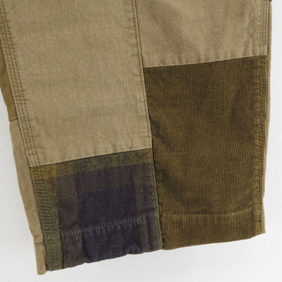 【COMME des GARCONS HOMME】<br>綿オックス×多素材MIX 製品加工ペインターパンツ <br>HP-P028-051