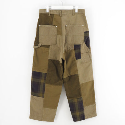 【COMME des GARCONS HOMME】<br>綿オックス×多素材MIX 製品加工ペインターパンツ <br>HP-P028-051