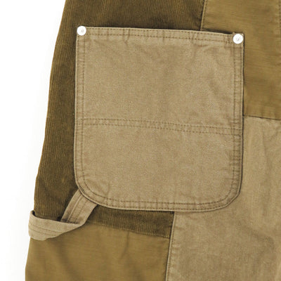【COMME des GARCONS HOMME】<br>綿オックス×多素材MIX 製品加工ペインターパンツ <br>HP-P028-051