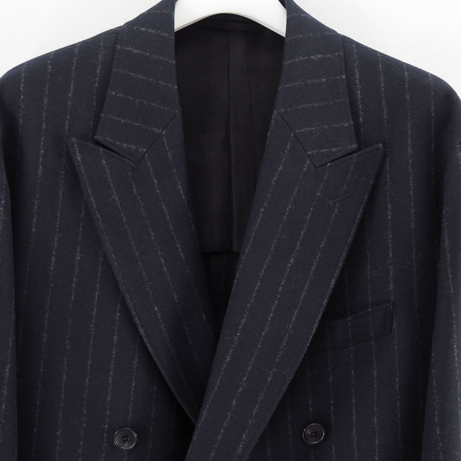 【HEUGN/ユーゲン】<br>"Adam" Wide Stripe 6B <br>JACKET037